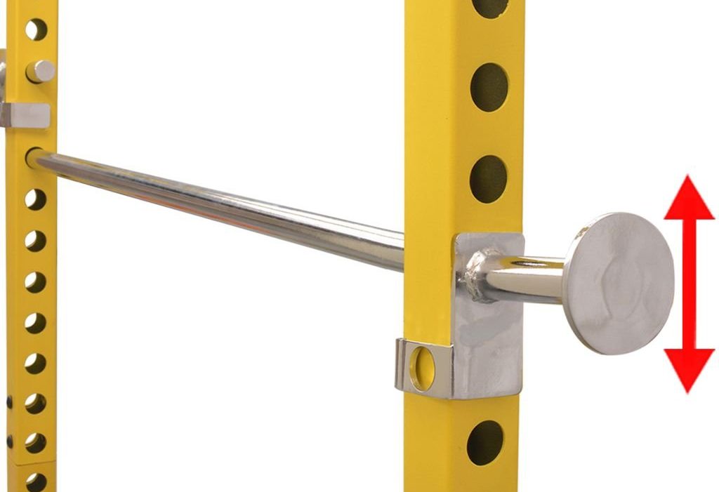 Soportes de seguridad en jaula de tipo pipes en jaula de potencia La BILIA de las jaulas de potencia, soportes de sentadillas y semijaulas