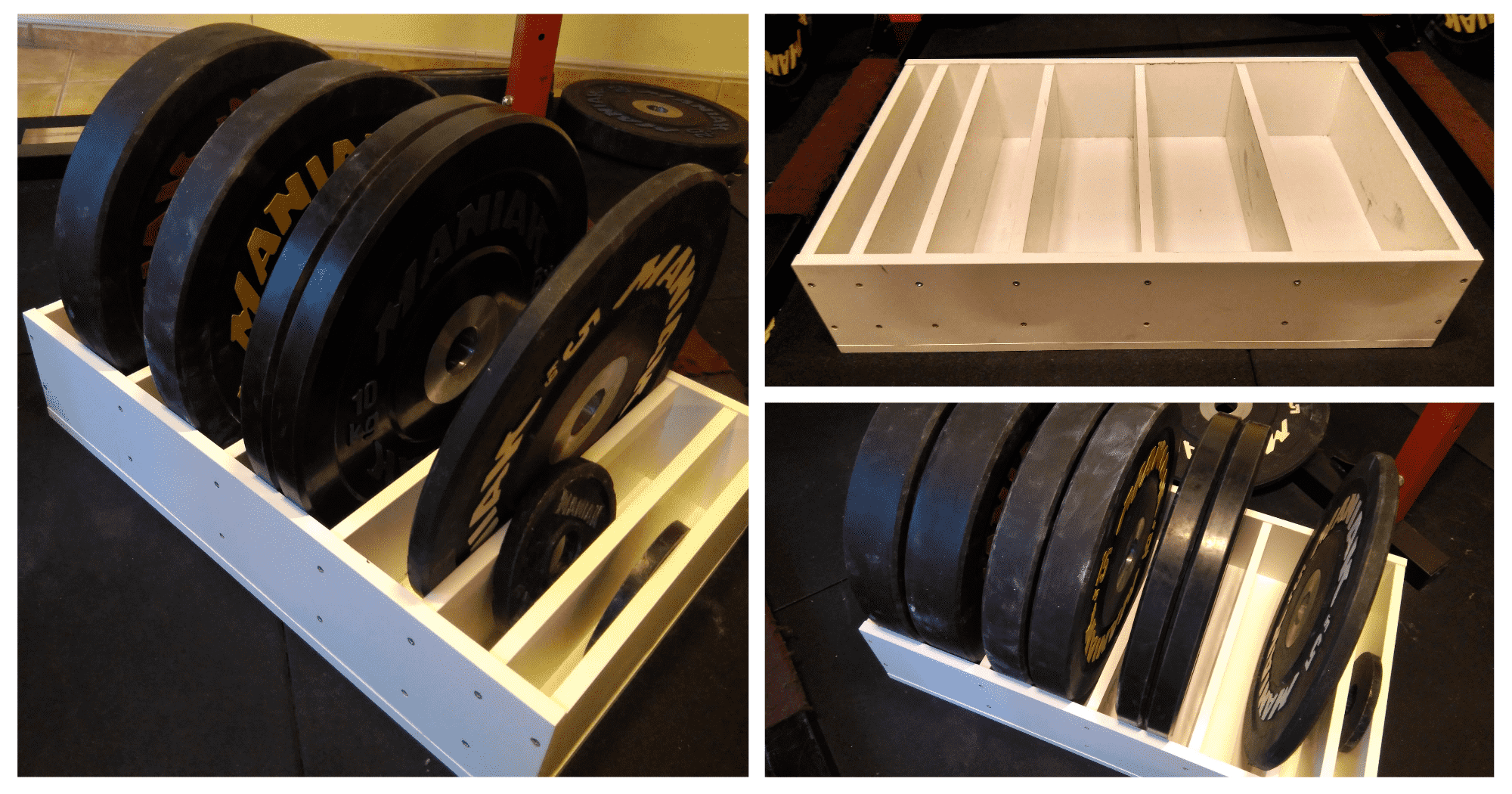 encerrar almohadilla cable ▷ Soporte para discos de pesas DIY