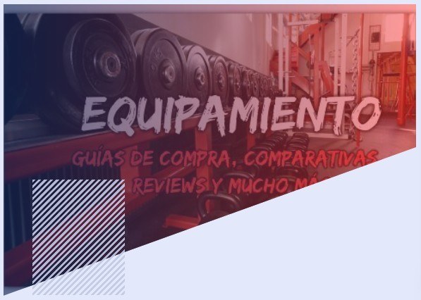 Cabecera sección equipamiento para gimnasio en casa