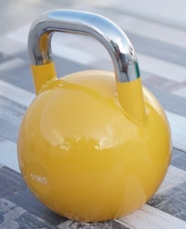 KETTLEBELL COMPETICION PESA RUSA 16 KG AMARILLA MATE