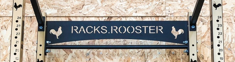Placa personalizada en jaula Racks Rooster