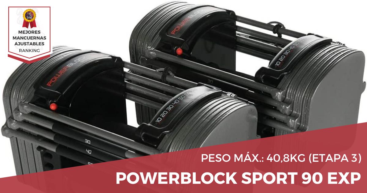 Mancuerna ajustable Powerblock Sport 90 EXP