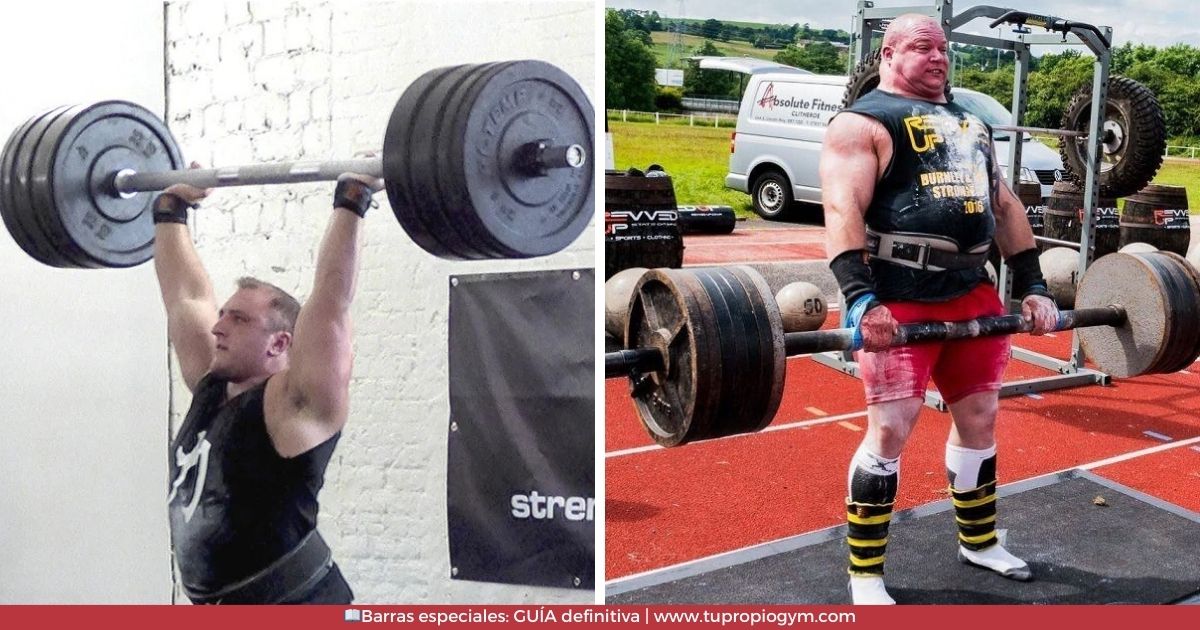 ▷ Barras especiales: guía comprensiva Fat bar y axle bar