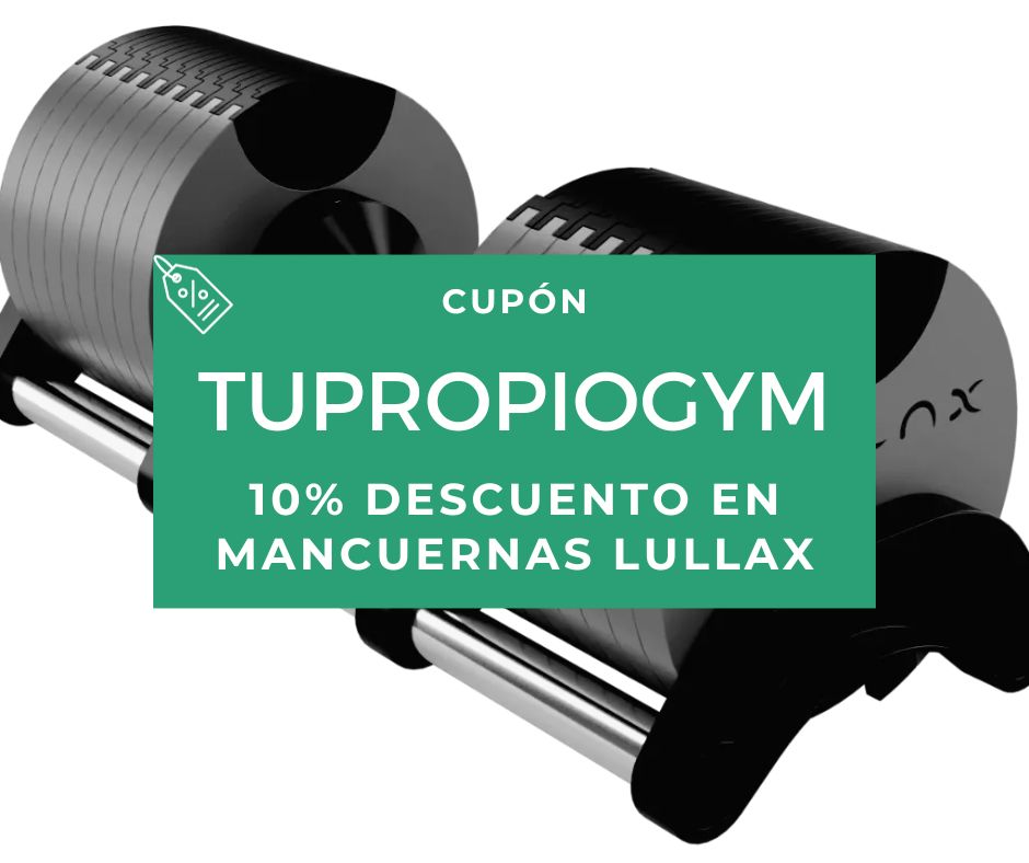 Cupón descuento Lullax mancuernas ajustables Código de descuento en mancuernas ajustables Lullax