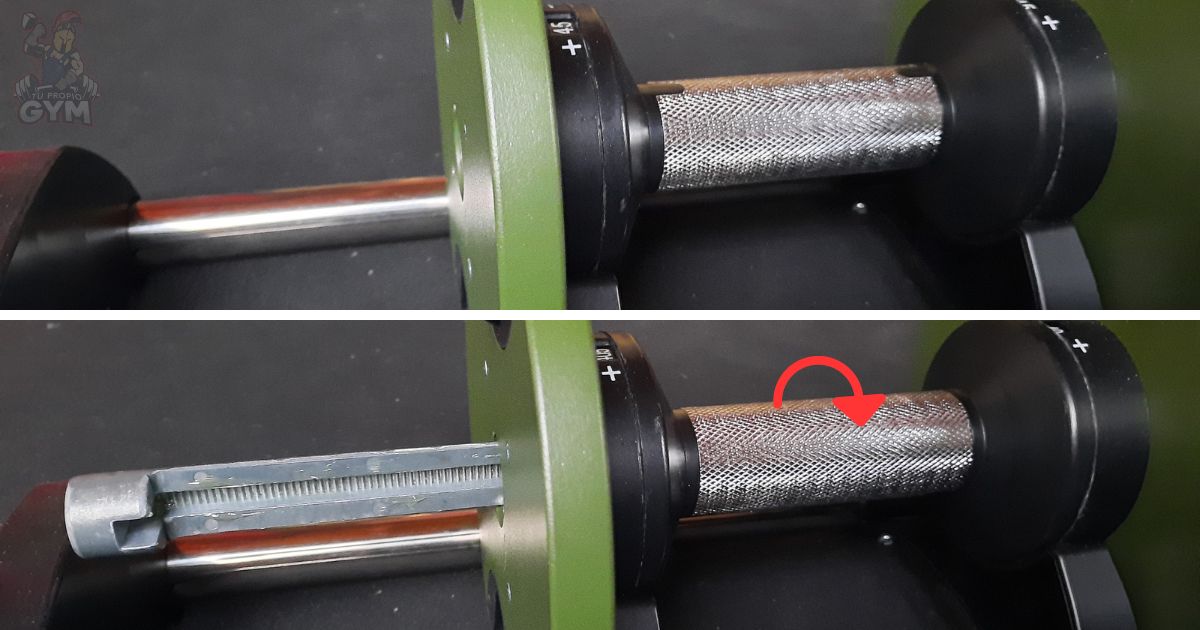 Dial rotatorio de las mancuernas Lullax NEO40