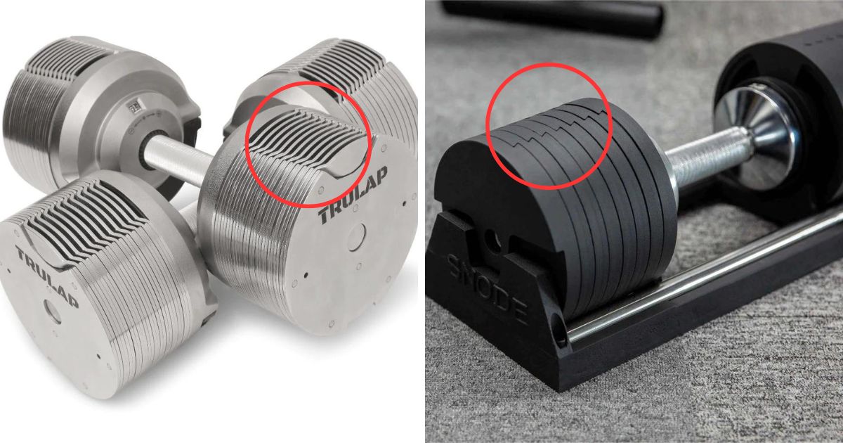 Mancuernas ajustables Trulap y Snode