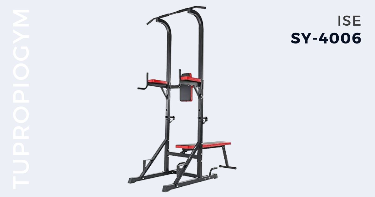 ▷ Mejores sillas romanas para casa ISE Multiestación de musculación con Torre para levantamiento