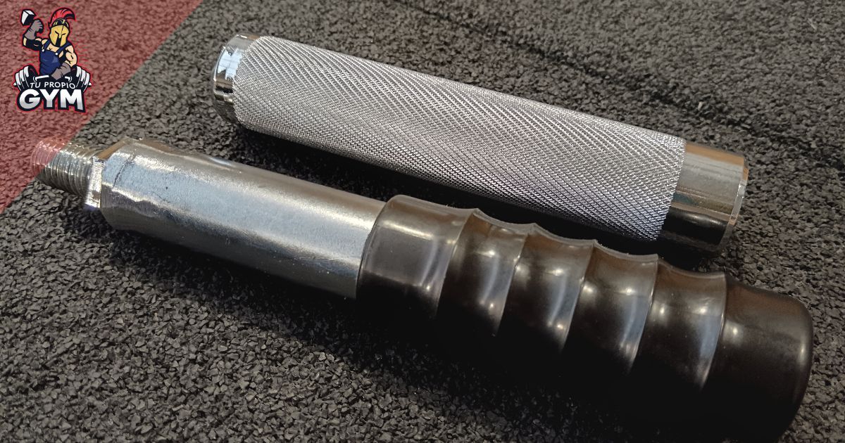 Comparativa mangos barras safety Racks Rooster y Barbel Wizard