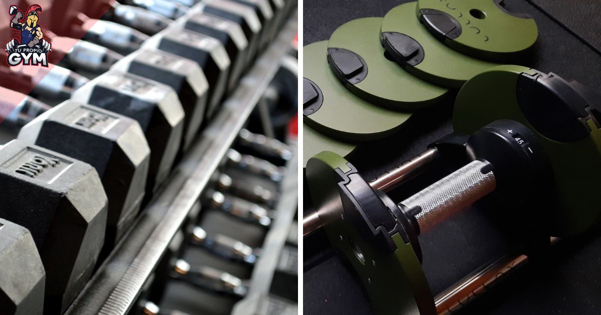 ▷ Tipos de pesas para casa Mancuernas para casa