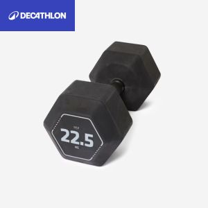 Mancuerna hexagonal decathlon 22,5kg