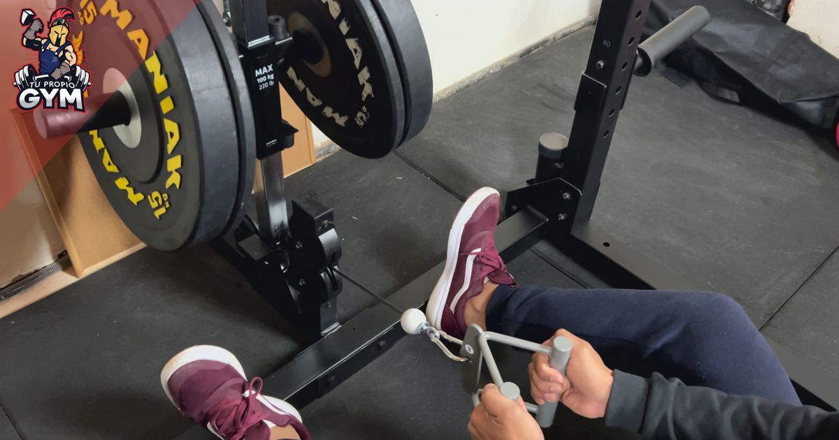 polea incluida en el rack 900 decathlon