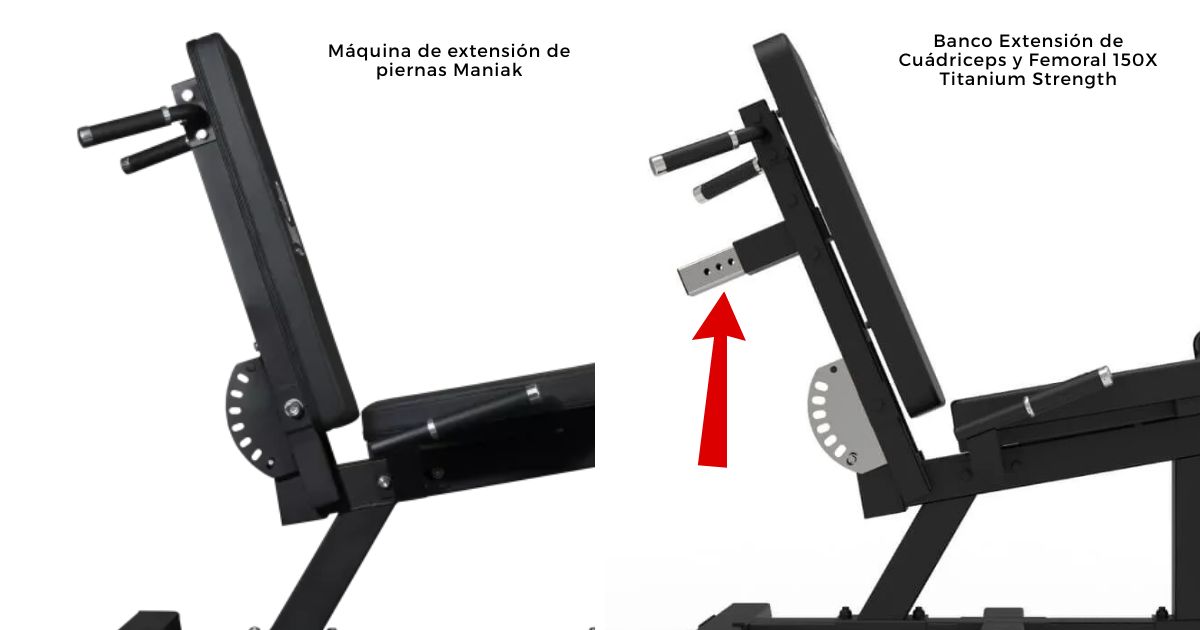 ᐅ Mejores maquinas leg curl/leg extension para casa banco extension de piernas y curl femoral tumbado titanium