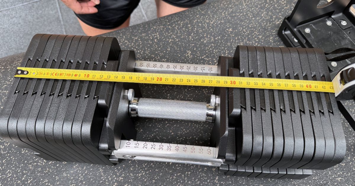 longitud mancuernas lullax onix pro 60