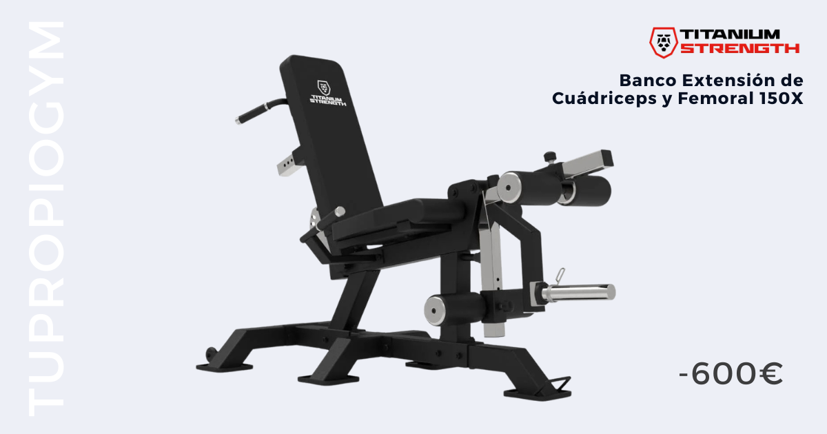 ᐅ Mejores maquinas leg curl/leg extension para casa banco extension de piernas y curl femoral tumbado titanium