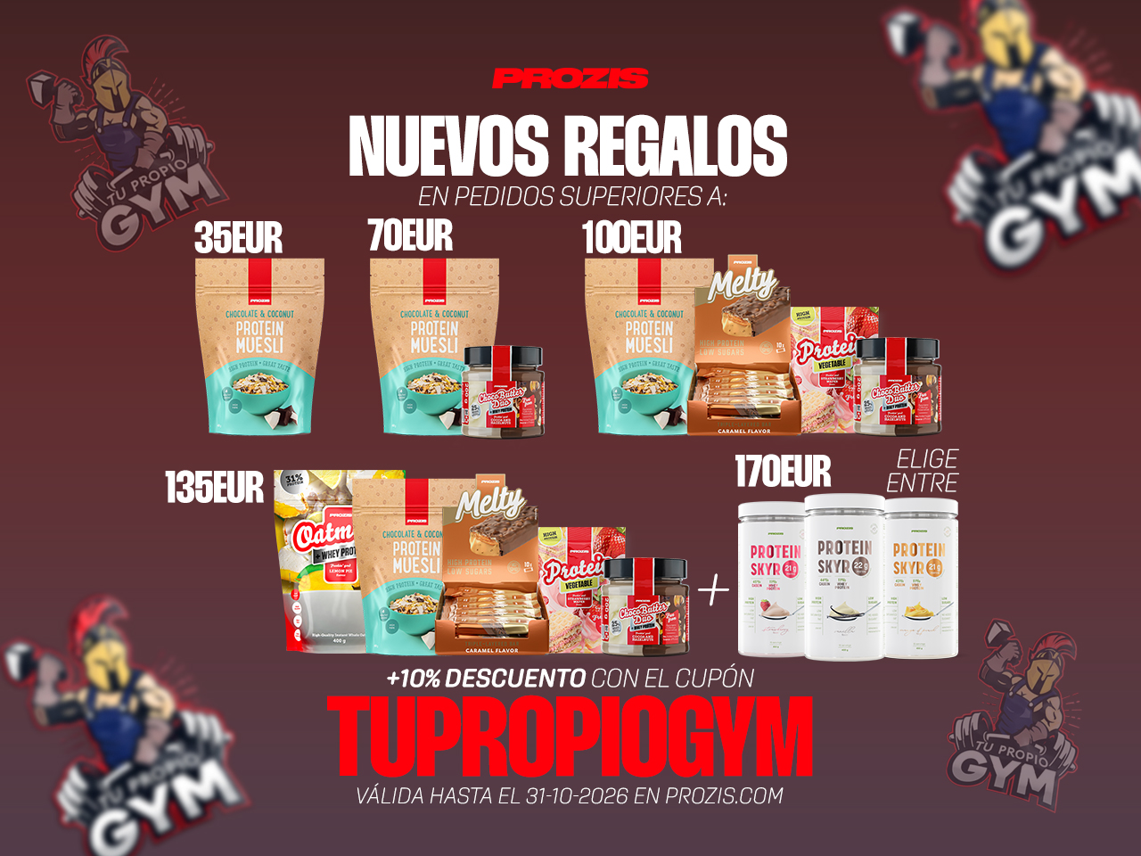 Código descuento Prozis descuentos suplementacion deportiva prozis